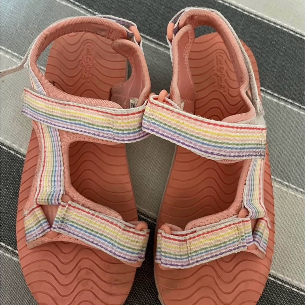 Kids Cat & Jack Rainbow Strap Sandals
